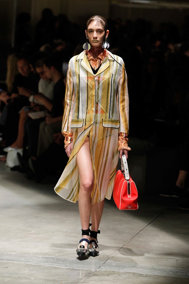 A look from Prada's spring-summer 2016 collection