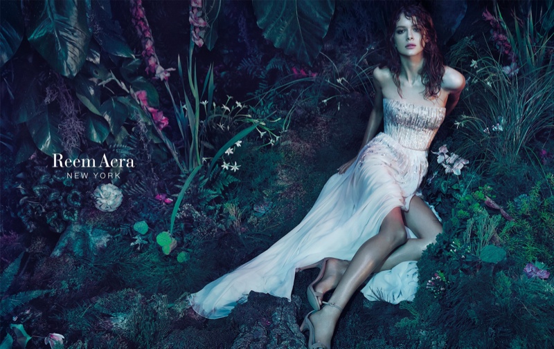 Isabelle Nicolay stars in Reem Acra's 2015 campaign