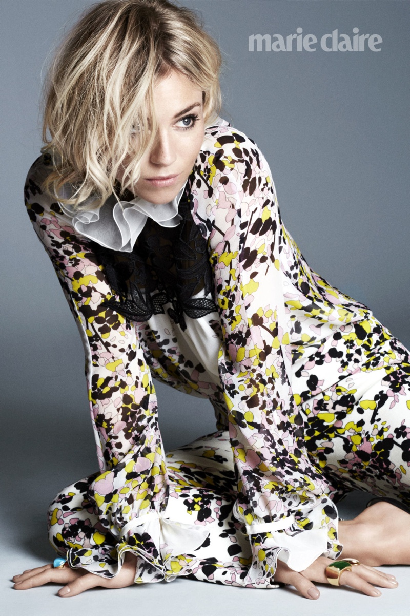 Sienna Miller Stars in Marie Claire, Talks Being Followed by the Paparazzi