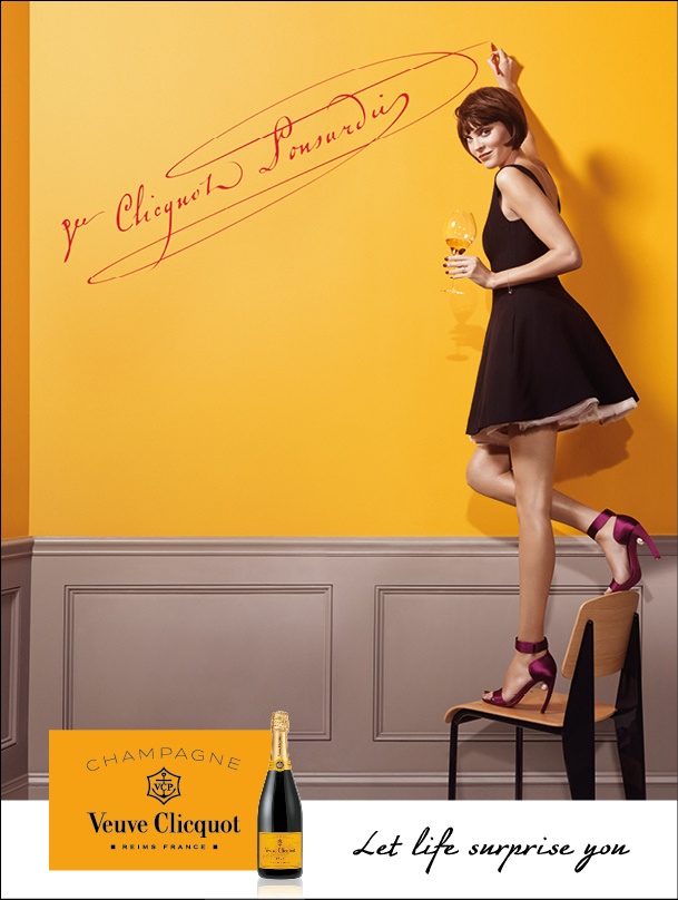 Image from champagne brand Veuve Clicquout's new campaign