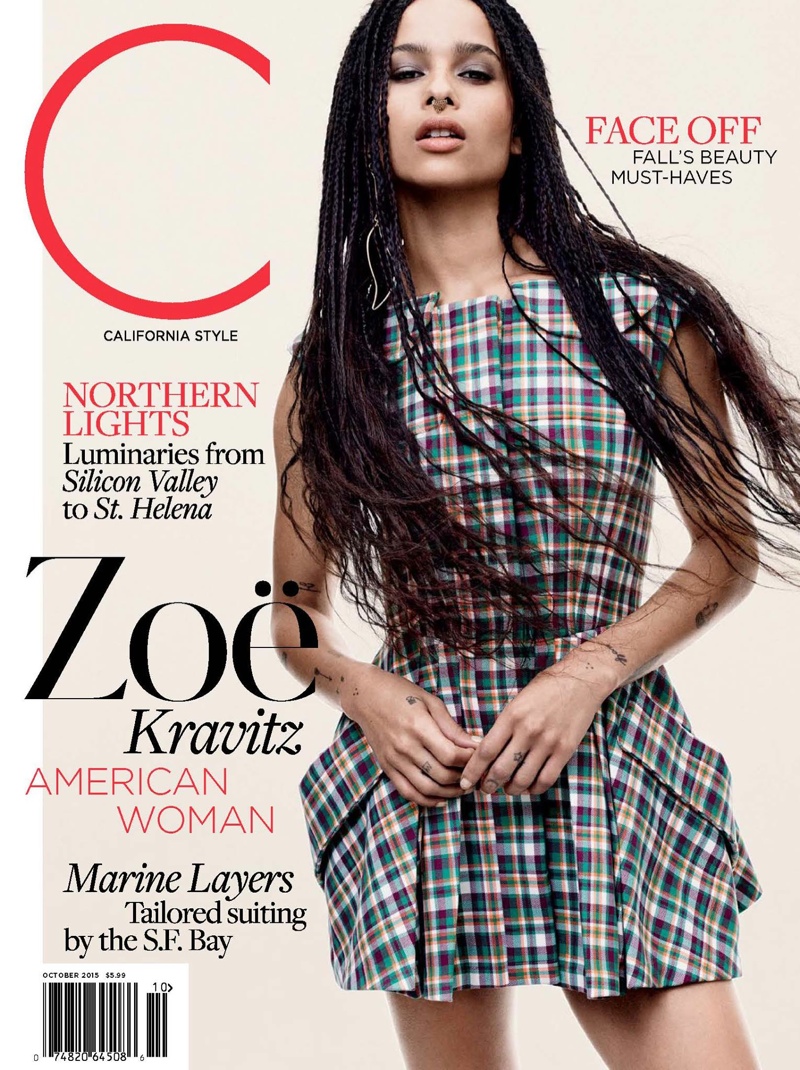 Zoe Kravitz on C Magazine October 2015 cover