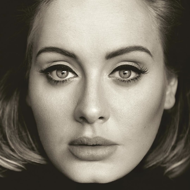 Adele on '25' album cover artwork photographed by Alasdair McLellan