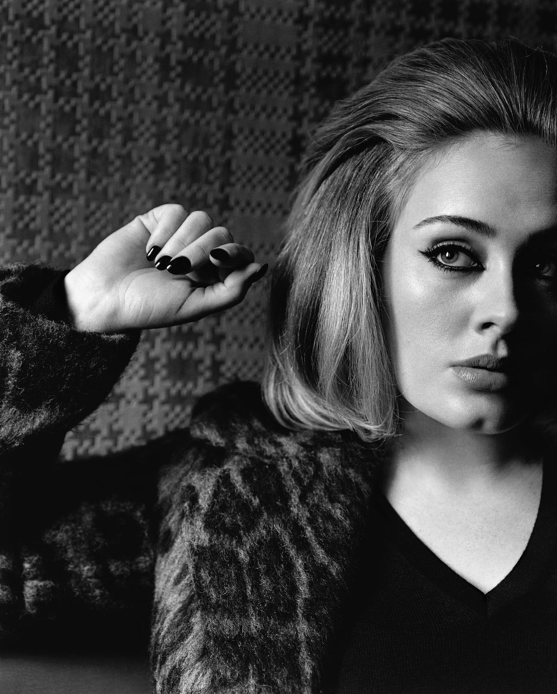 Adele poses for i-D Magazine's winter issue