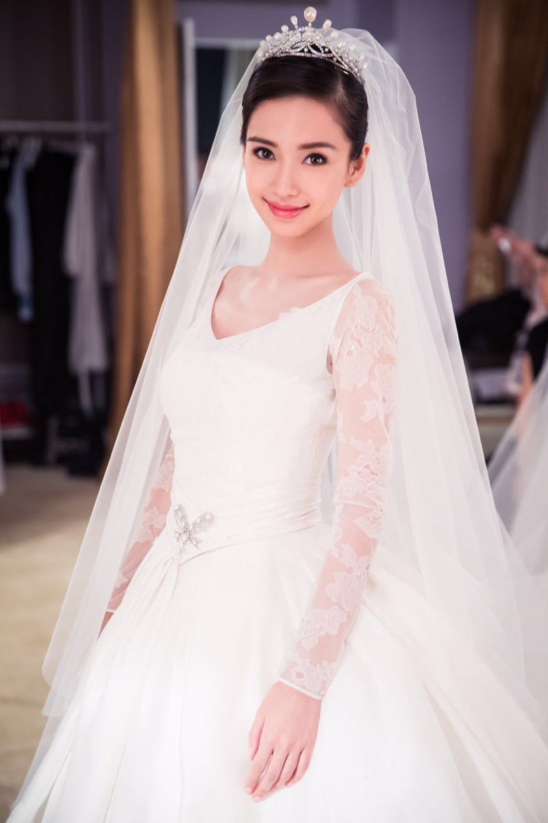 Angelababy's wedding dress was designed by Dior. Photo: Dior