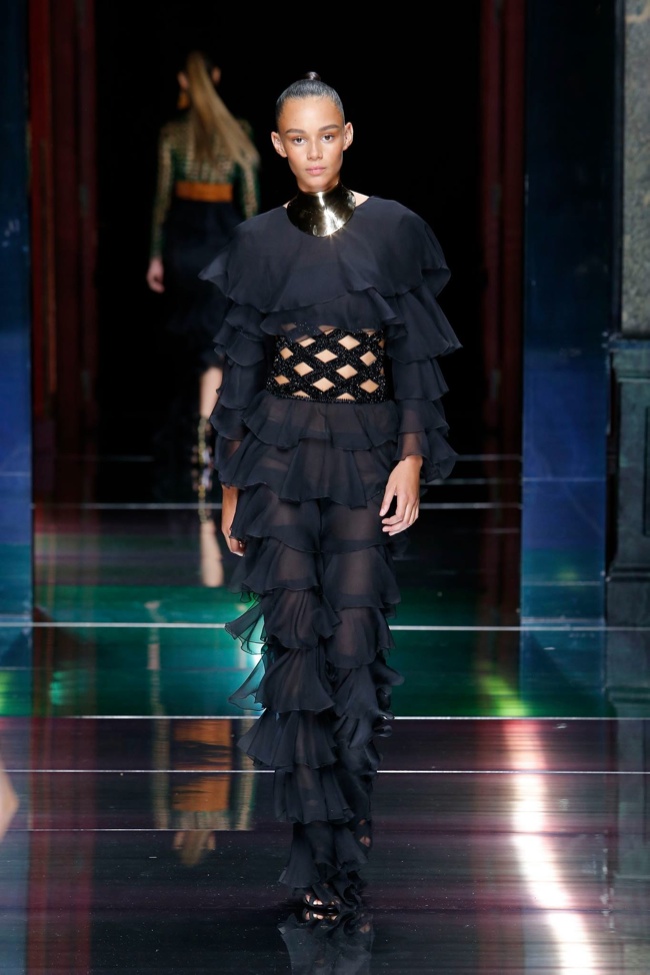 A look from Balmain's spring 2016 collection