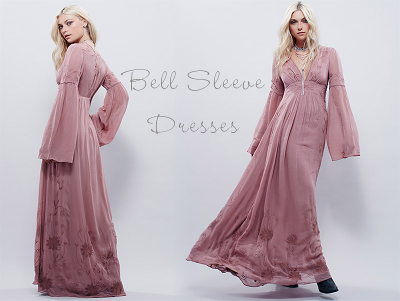 Bell-Sleeve-Dresses