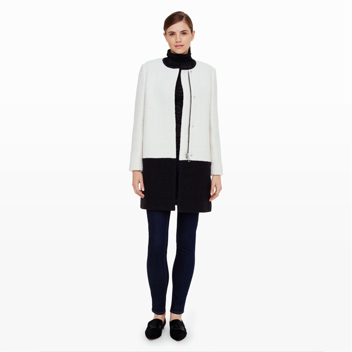 Club Monaco Color-Block Coat