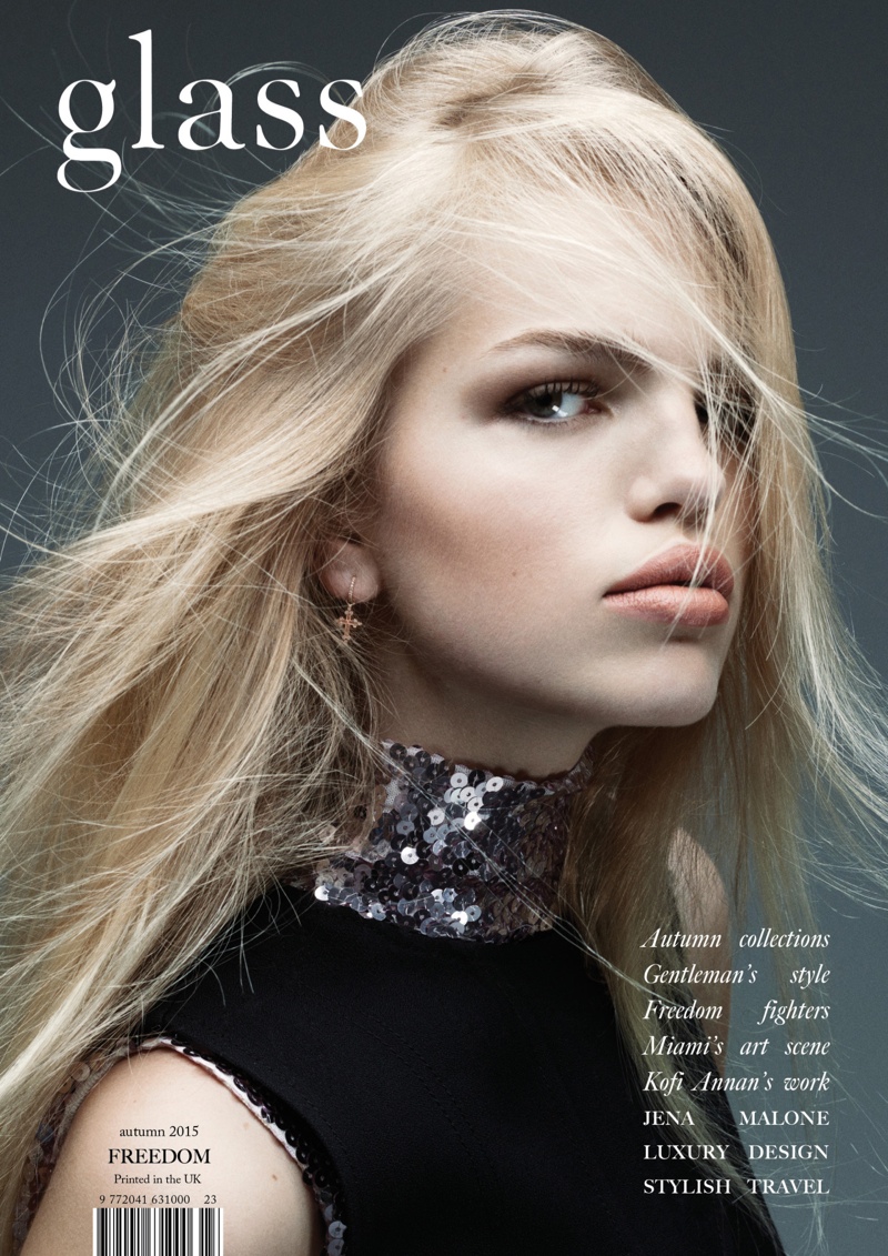Daphne Groeneveld on Glass Magazine Fall 2015 cover