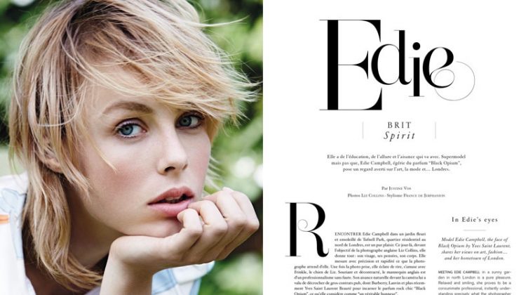 Edie Campbell is Retro Chic for Air Madame France