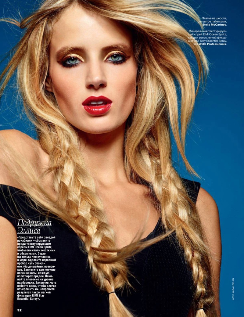 Fanny François Turns Up the Glam for Allure Russia