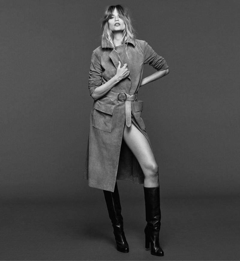 Natasha Poly stars in FRAME Denim's fall-winter 2015 campaign