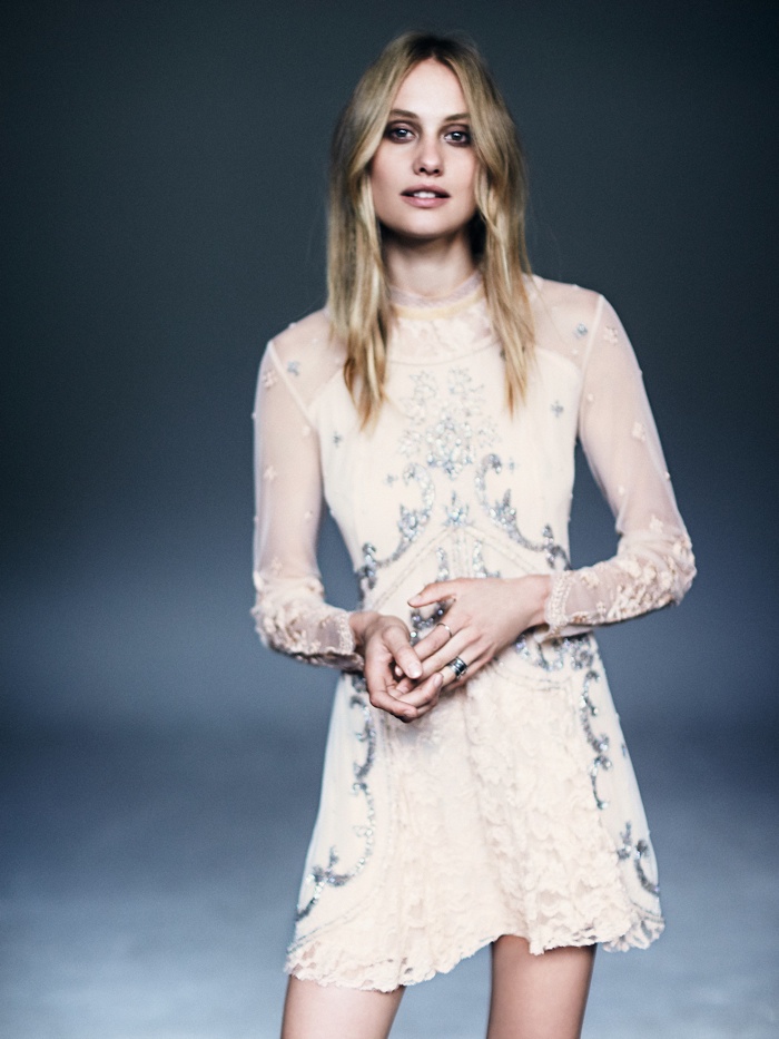 Free People Embellished Victorian Dress