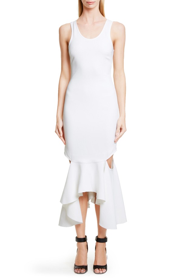 Givenchy Cut-Out Stretch Cady Tank Dress