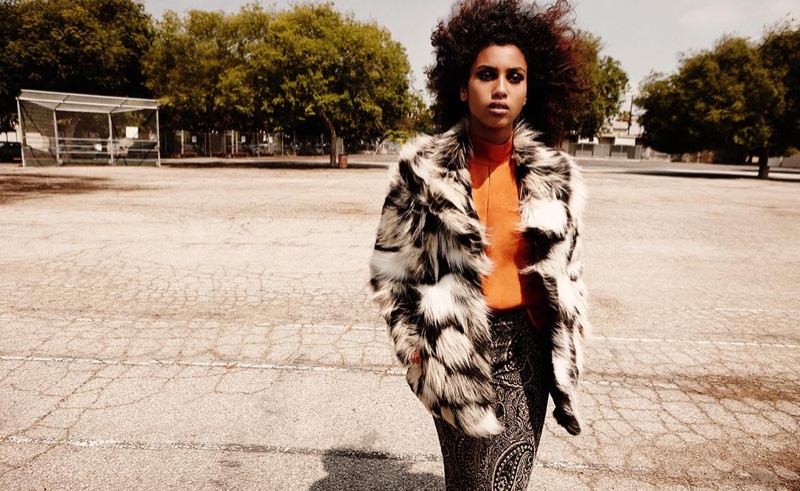 Imaan Hammam stars in H&M fall 2015 editorial