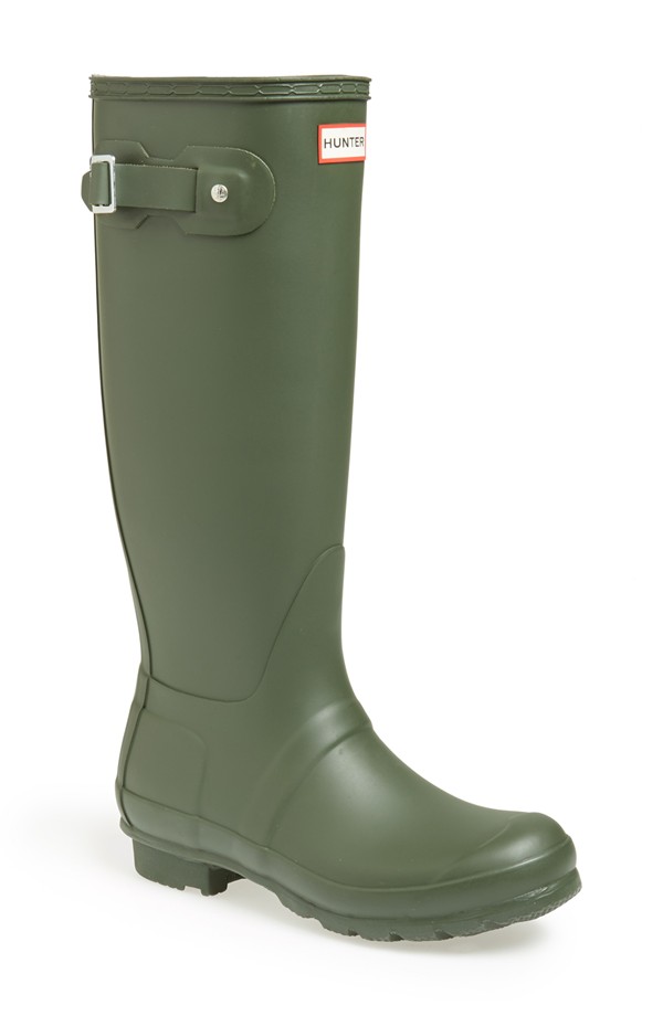 Hunter Original Tall Rain Boot in Green