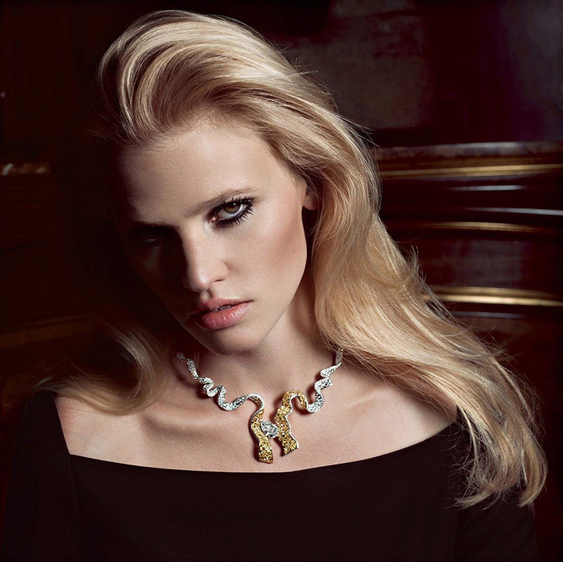 Lara Stone poses for Vogue Paris' November issue