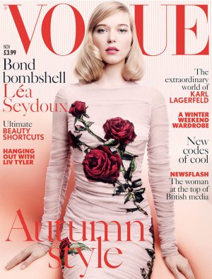Lea Seydoux is a Bombshell in Dolce & Gabbana for Vogue UK Cover Lea Seydoux is a Bombshell in Dolce & Gabbana for Vogue UK Cover