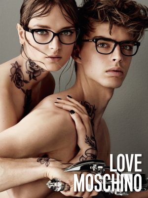Daga Ziober Sports Tattoos for Love Moschino Campaign Daga Ziober Sports Tattoos for Love Moschino Campaign
