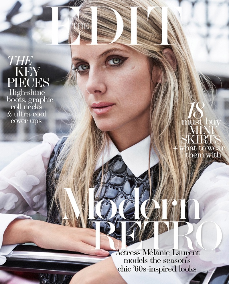 Melanie Laurent on The Edit October 15, 2015 cover