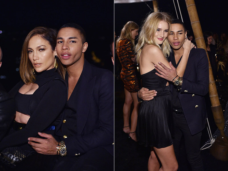 Balmain's Olivier Rousteing threw himself a star-studded birthday party