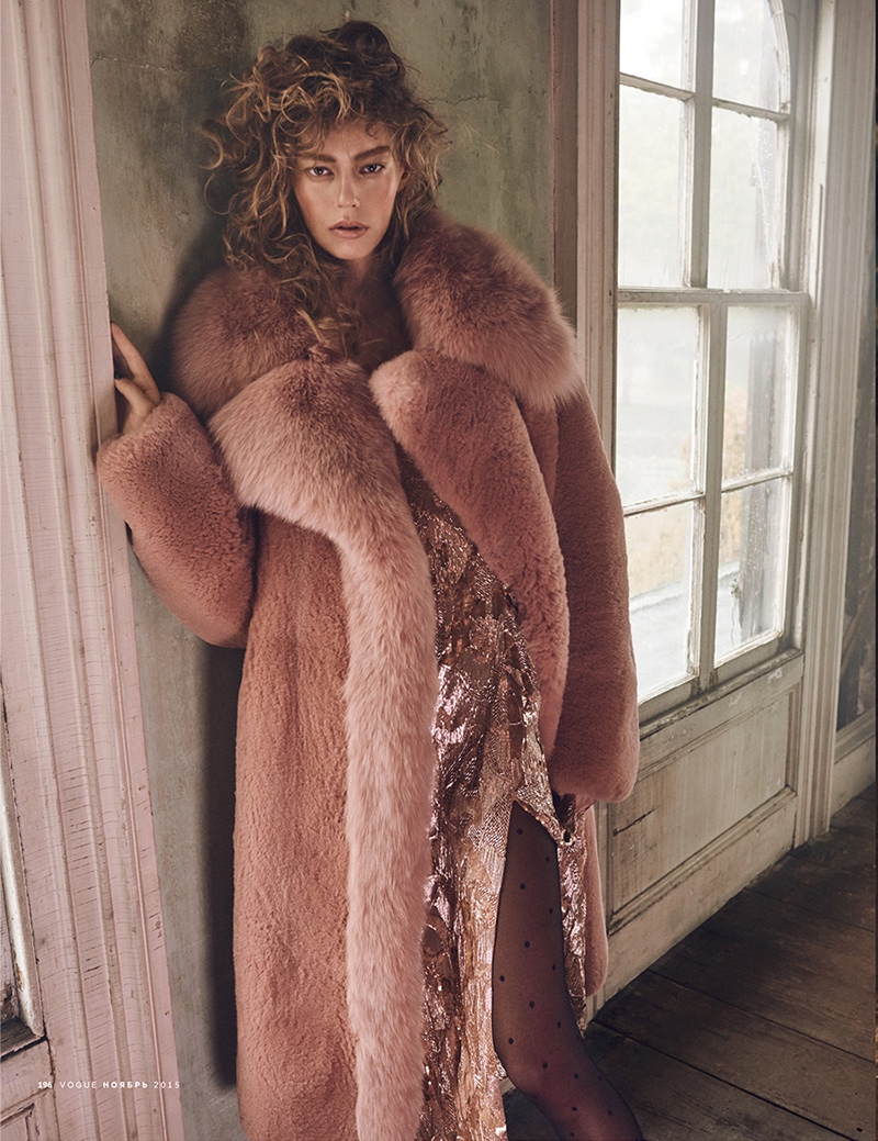 Ondria Hardin is a Luxe Vision for Vogue Russia by Mariano Vivanco