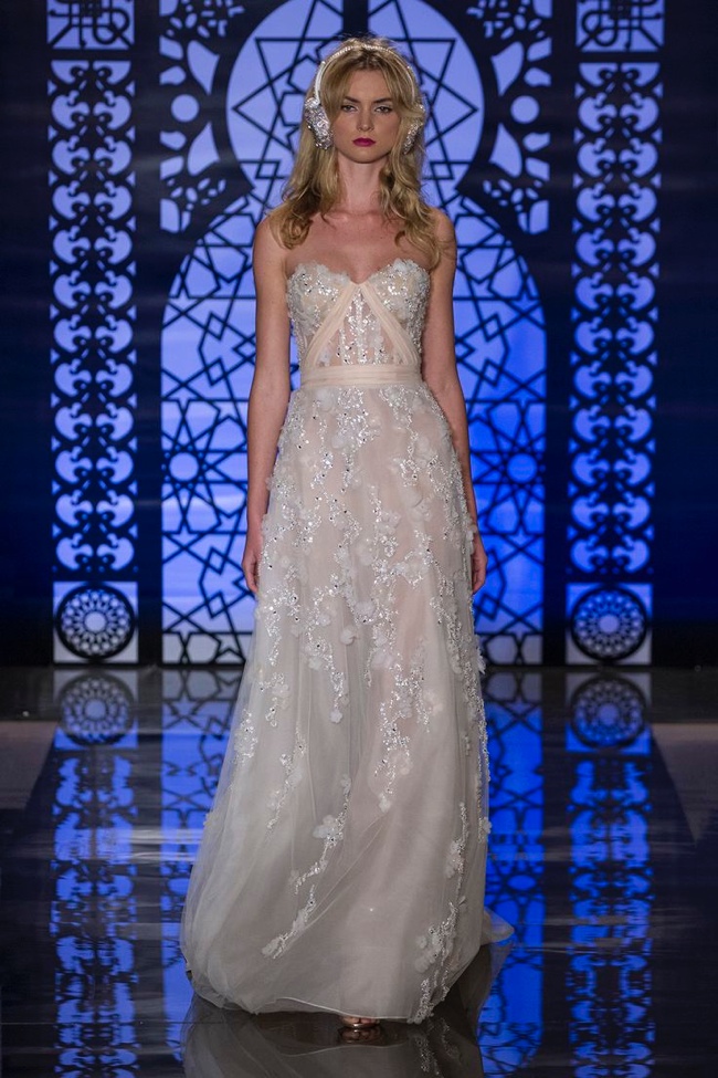 Reem Acra's Fall 2016 Bridal Collection Glitters