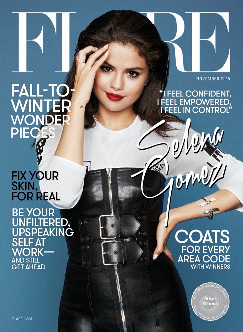 Selena Gomez on FLARE November 2015 cover