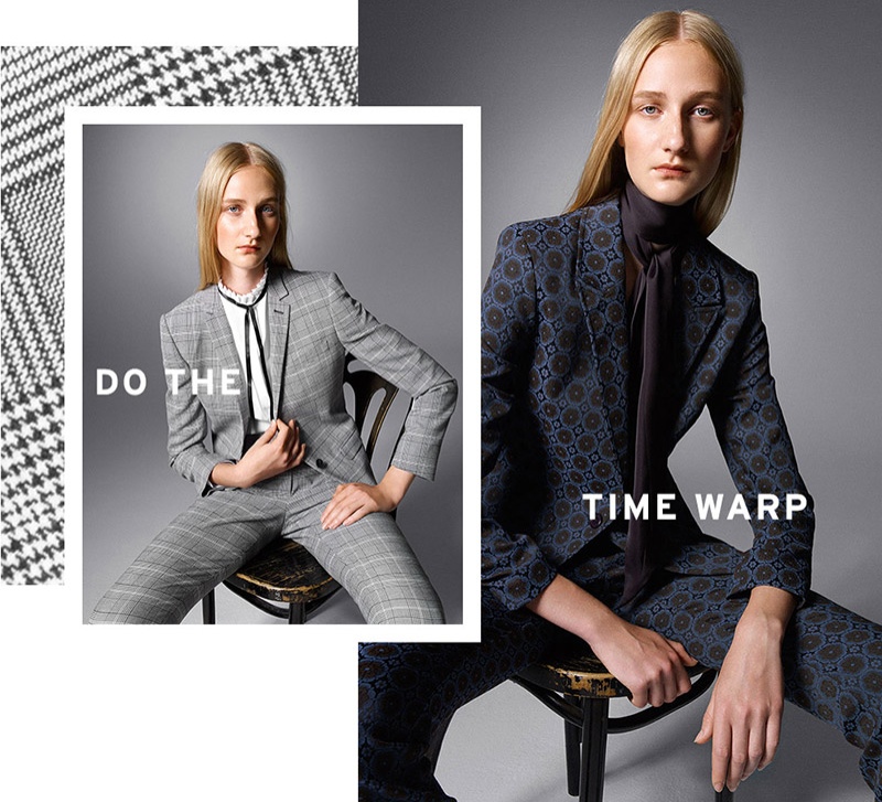 Topshop Premium Check Suit Blazer & Pants, Topshop Jacquard Suit Blazer and Flares