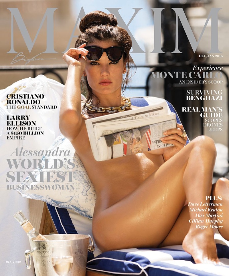 Alessandra Ambrosio on Maxim Magazine December-January 2015.2016 cover