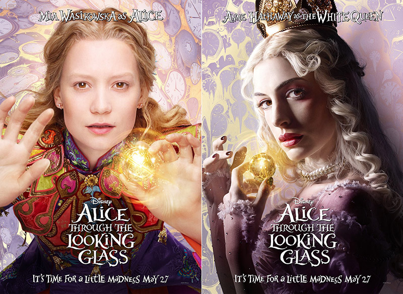 Alice Through the Looking Glas movie posters revealed