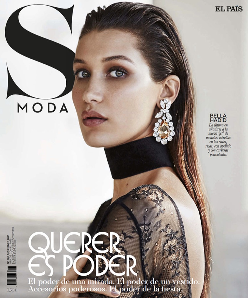 Bella Hadid on S Moda December 2015 cover