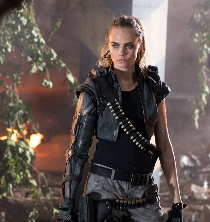 Cara Delevingne for Call of Duty Black Ops III commercial. Photo: Activision