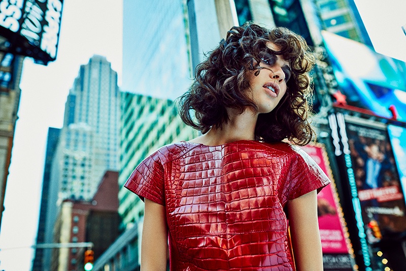 TELVA: Iana Godnia Models Carolina Herrera for Tomás de la Fuente