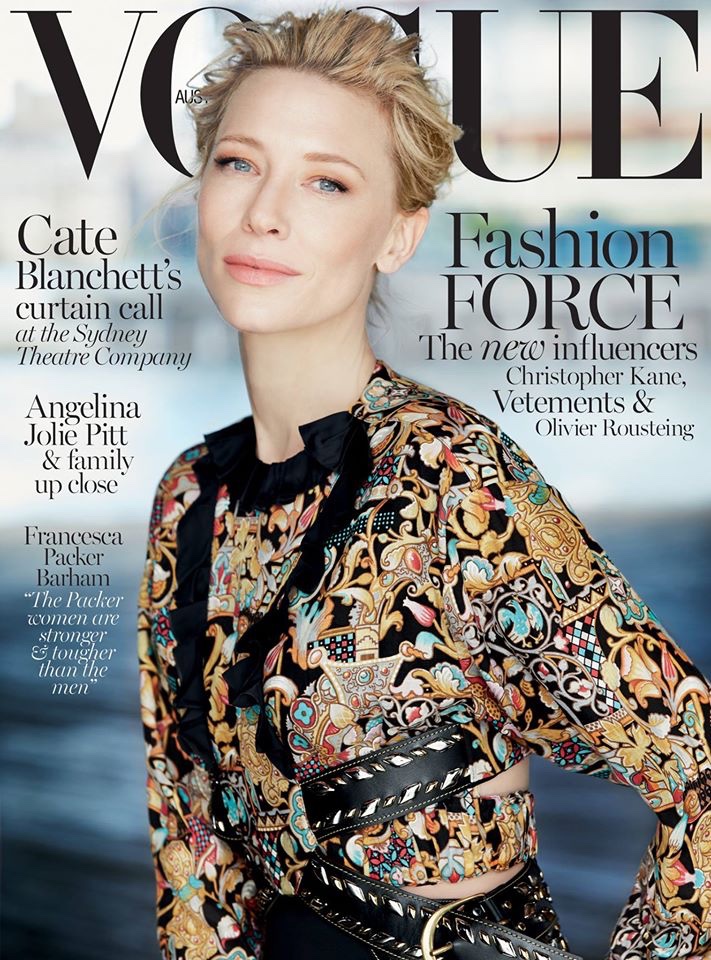 Cate Blanchett on Vogue Australia December 2015 cover