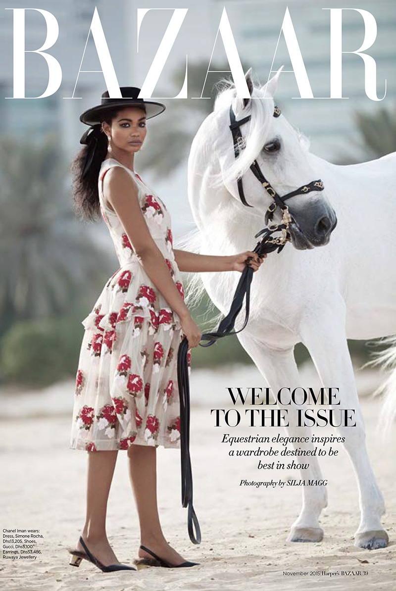 Chanel Iman stars in Harper's Bazaar Arabia's November issue