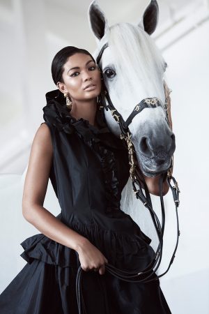 Chanel Iman Exudes Elegance in Equestrian Story for BAZAAR Arabia Chanel Iman Exudes Elegance in Equestrian Story for BAZAAR Arabia