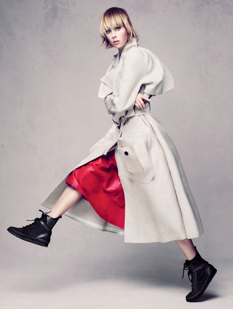 Edie models oversized, menswear inspired looks for the editorial