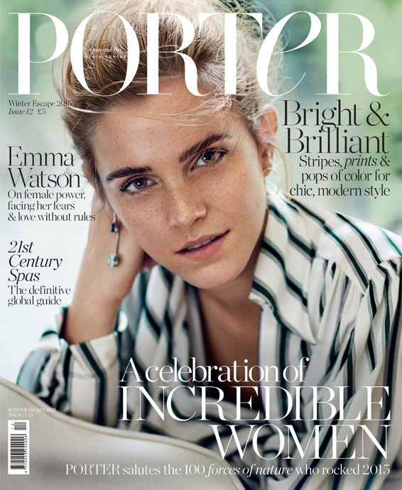 Emma Watson on Porter Magazine winter 2015 cover