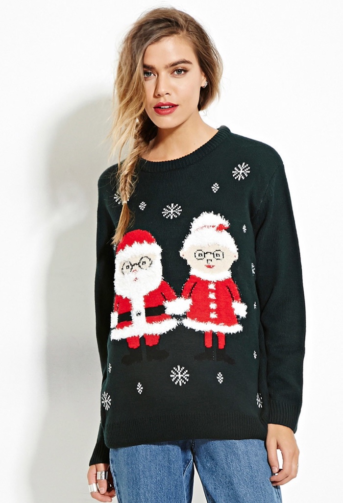 Forever 21 Mr. & Mrs. Claus Sweater
