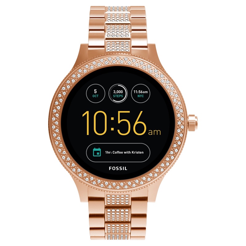 Fossil Gen 3 Smartwatch Venture in Rose Gold-Tone with Glitz $165