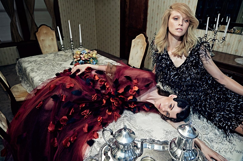 W Magazine: Models Lounge in Post-Party Fashion