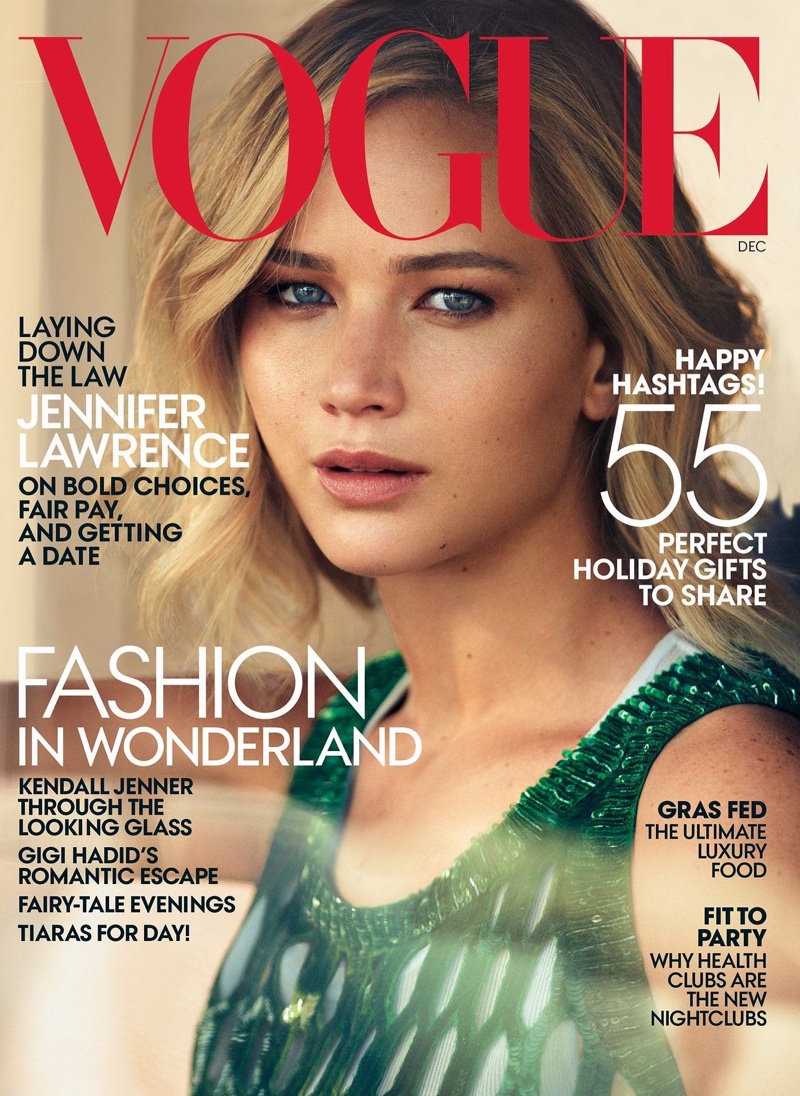 Jennifer Lawrence on Vogue December 2015 cover