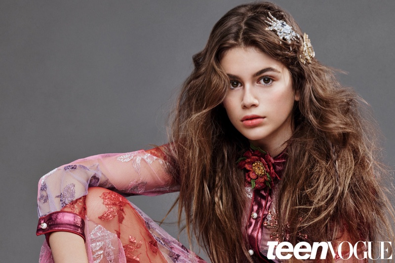 Kaia Gerber stars in Teen Vogue's December issue