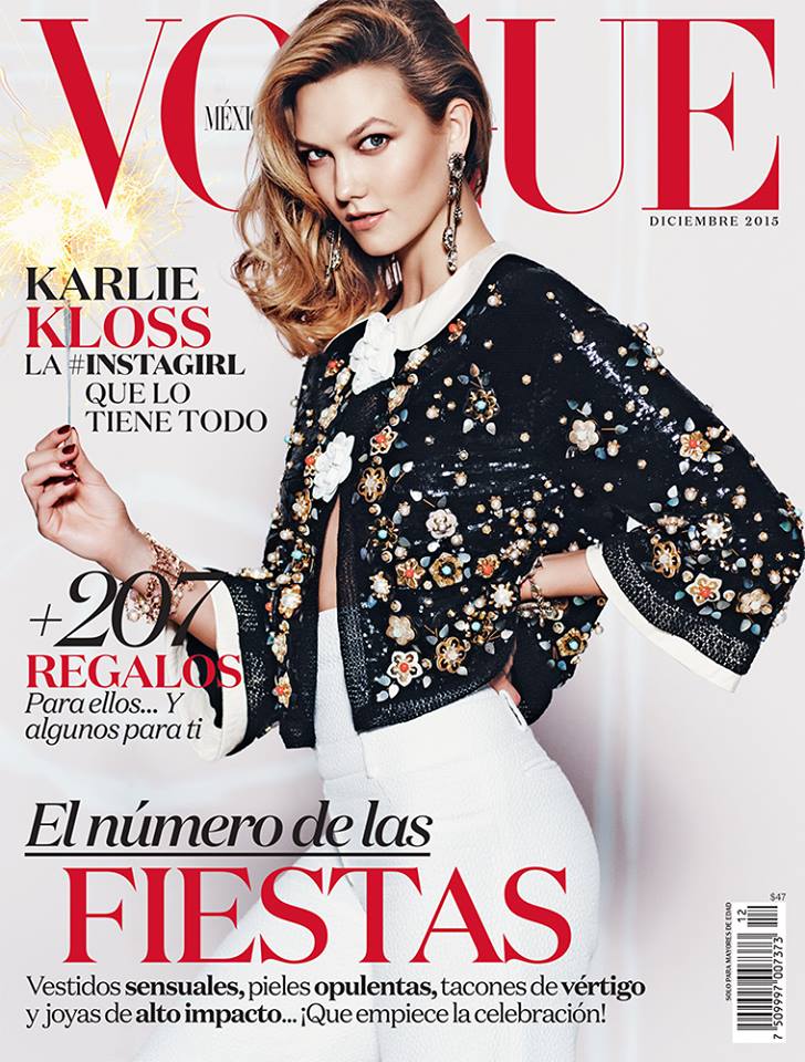 Karlie Kloss stars on Vogue Mexico December 2015 cover