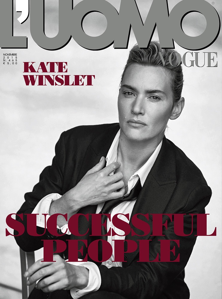 Kate Winslet on L'Uomo Vogue November 2015 cover