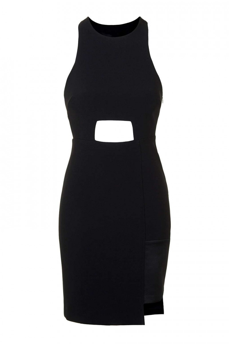 Kendall + Kylie at Topshop Black Cut-out Dress
