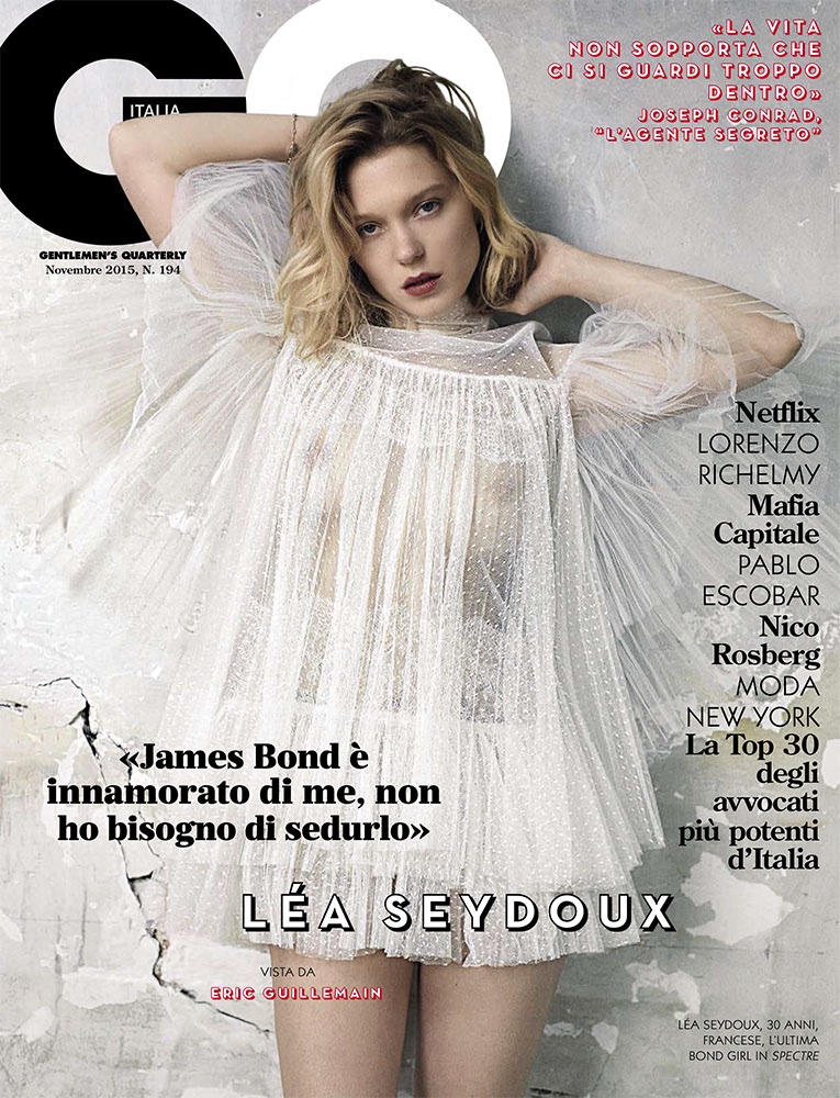 Lea Seydoux on GQ Italy November 2015 cover