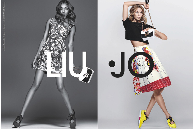 Jourdan Dunn and Karlie Kloss star in Liu Jo's spring-summer 2016 campaign