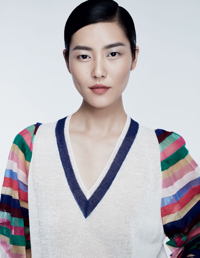 Liu Wen is an Elegant Vision in Marie Claire China's December Issue ...