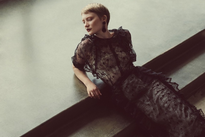 Mia Wasikowska Works the Pixie Cut for FLAUNT Shoot